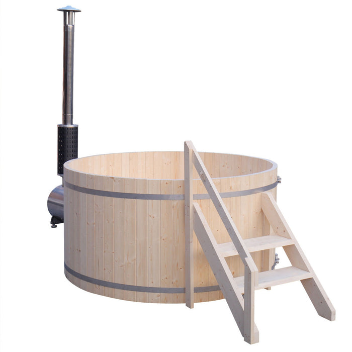 Aleko Wood-Fired Hot Tub and Ice Bath for 4-5 People