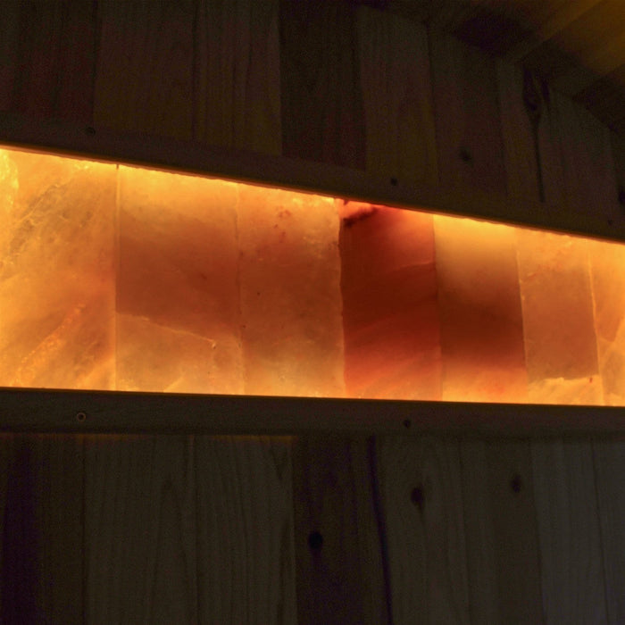 Aleko Himalayan Pink Crystal Sauna LED Salt Brick Wall Panel - 62 inches