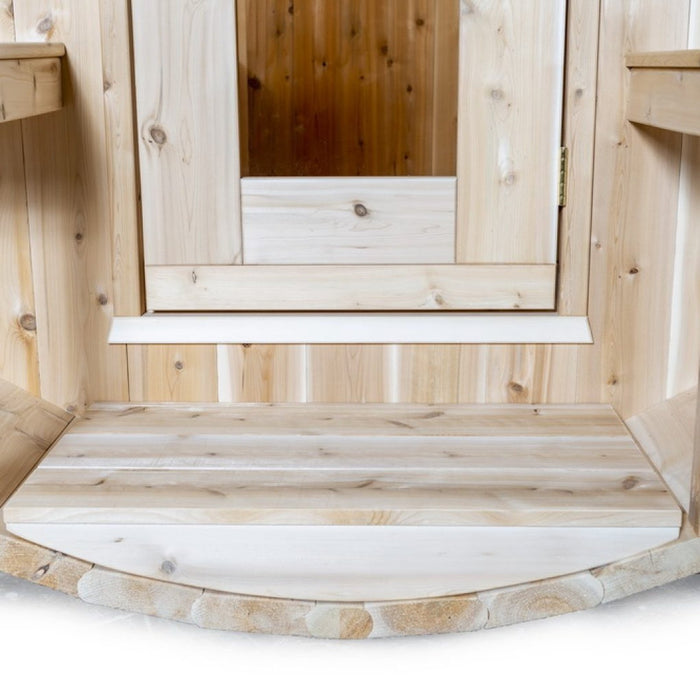 Leisurecraft Serenity Barrel Sauna Canadian Timber Collection