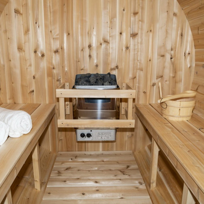 Leisurecraft Serenity Barrel Sauna Canadian Timber Collection