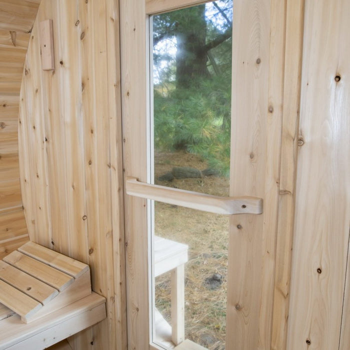 Leisurecraft Serenity Barrel Sauna Canadian Timber Collection