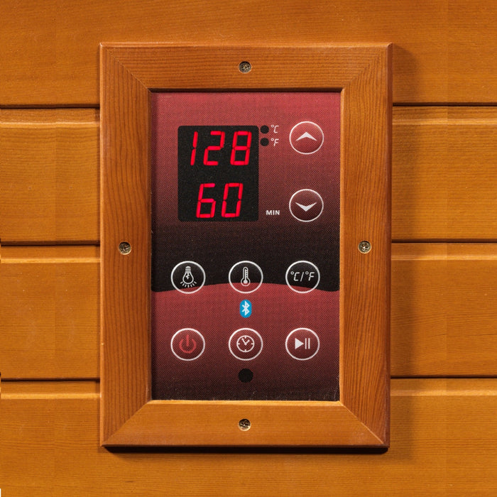 Dynamic Lugano 3-Person Full Spectrum  Near Zero EMF (Under 2MG) FAR Infrared Sauna (Canadian Hemlock)