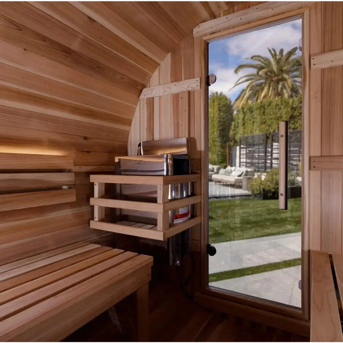 Golden Designs Unveiling the Zurich 4-Person Barrel in Traditional Sauna Splendor