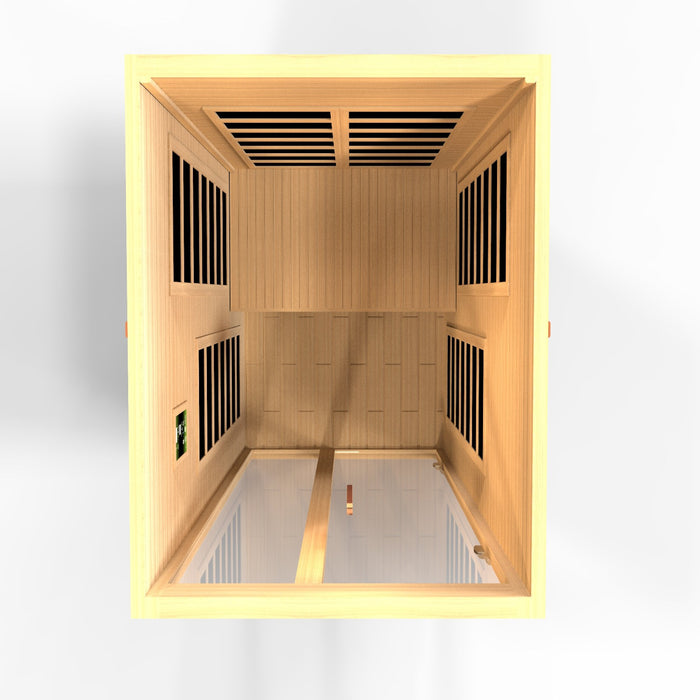 Dynamic Santiago Elite 2-person Ultra Low EMF (Under 3MG) FAR Infrared Sauna (Canadian Hemlock)