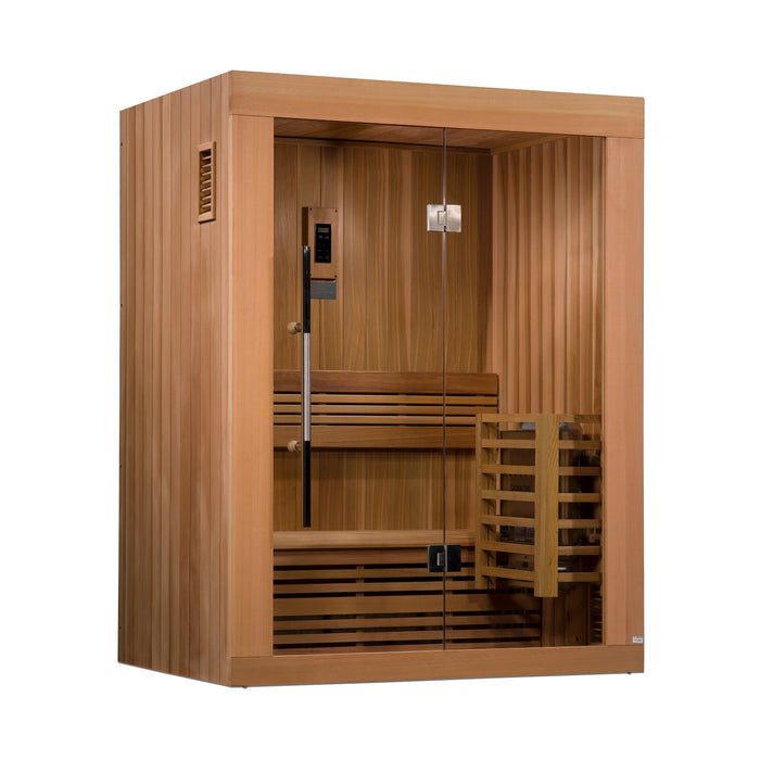 Golden Designs  Canadian Red Cedar Enchants in the Golden Designs Edition 2-Person Traditional Sauna