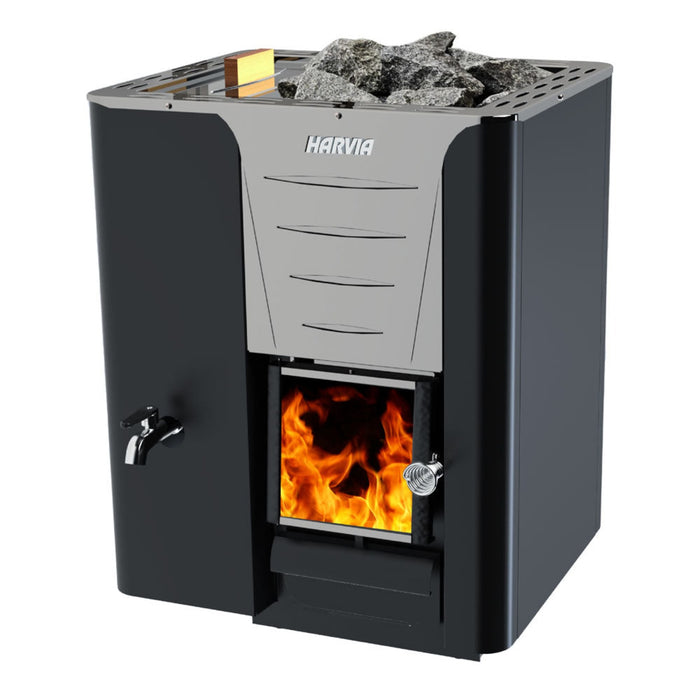 Harvia Pro 20 LS - 24.1kW Sauna Wood Stove with Water Tank