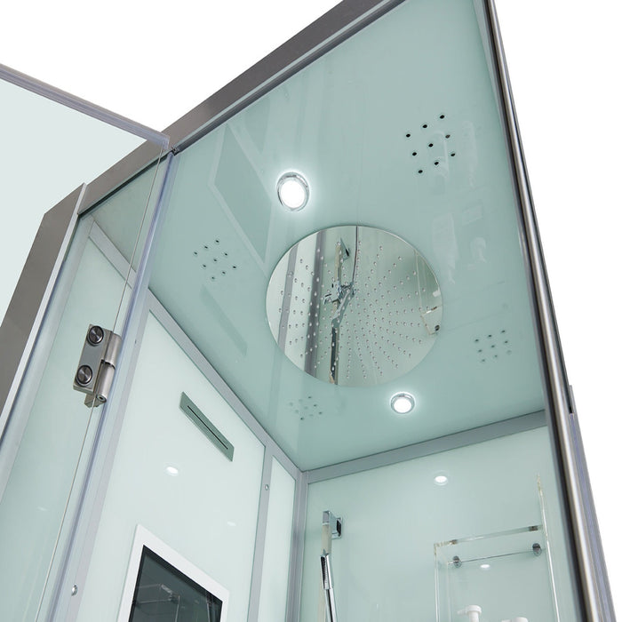 Maya Bath Unveils the Elegance of "Arezzo" in a Serene White Steam Shower