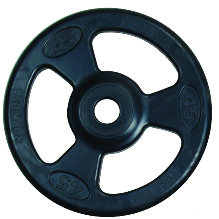 York Barbell's Exclusive 10 lb ISO-GRIP Rubber-Coated Steel Composite Olympic Grip Plates – Available Only in Pairs