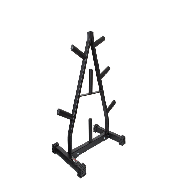 York Barbell A Distinctive A-Frame Plate Tree by York Barbell for Olympic Plates