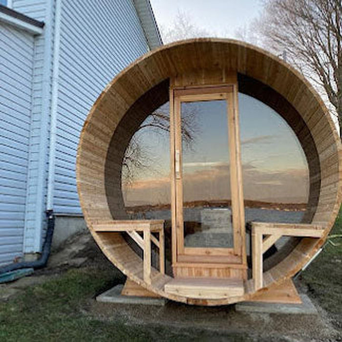 Leisurecraft Serenity Barrel Sauna Canadian Timber Series