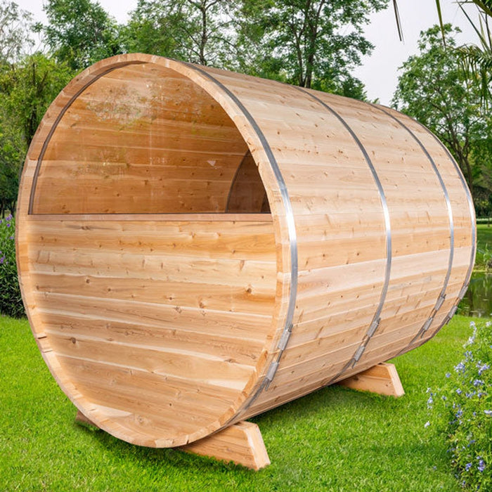 Leisurecraft Serenity Barrel Sauna Canadian Timber Series