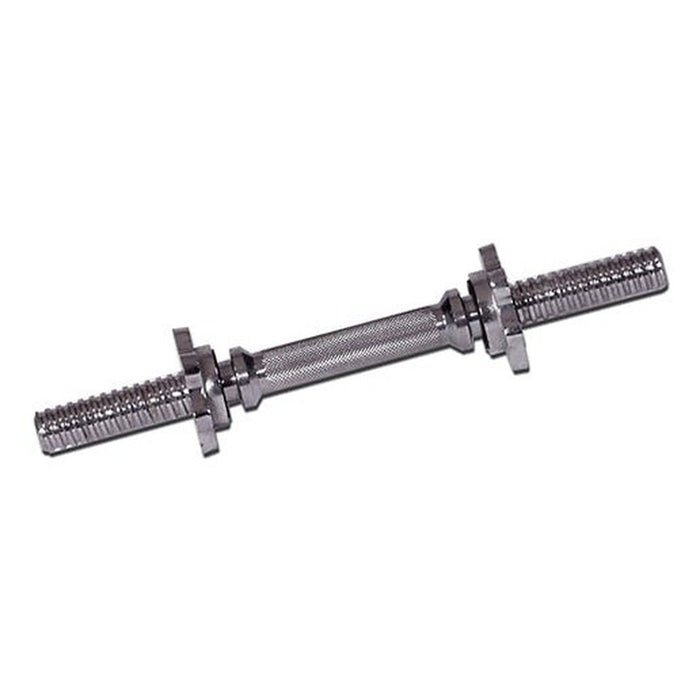 York Barbell 14-Inch Standard Chrome Spin-Lock Dumbbell Handle with Spin-Lock Collars (Individual)