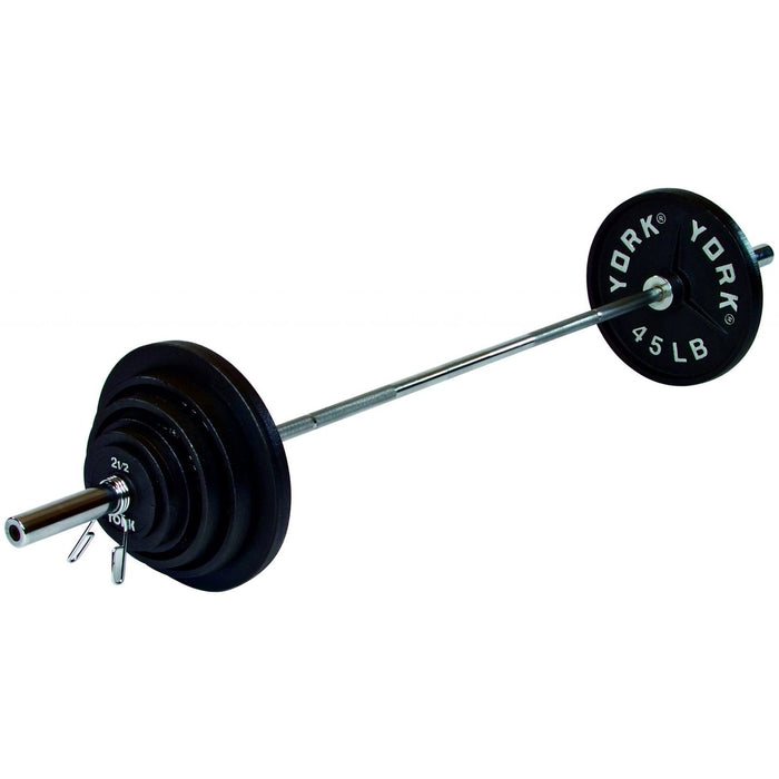 York Barbell 300lb Olympic Deep Dish Cast Iron Ensemble