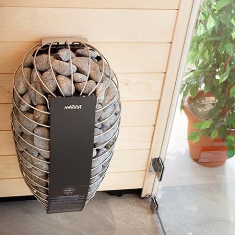 Harvia Spirit SP60E - Spirit Series 6kW Sauna Heater In Black