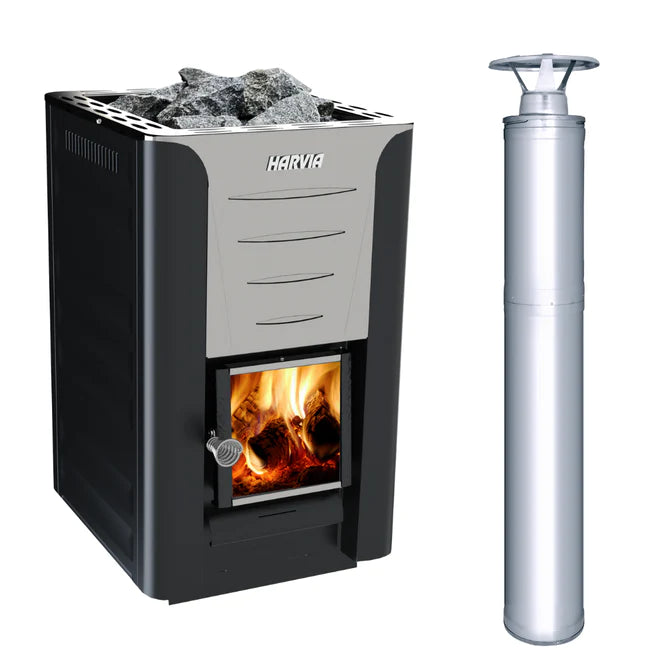 Harvia PRO 20 Wood Burning Stove Kit BK