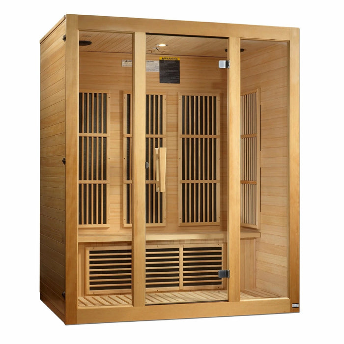 Maxxus 3-Person Low EMF (Under 8MG) FAR Infrared Sauna (Canadian Hemlock)