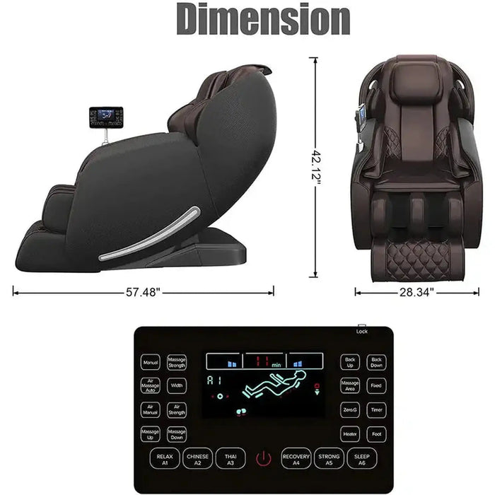 Real Relax Favor-06 Massage Chair Brown