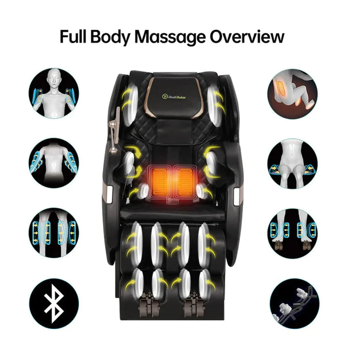 Real Relax Favor-03 Massage Chair Black