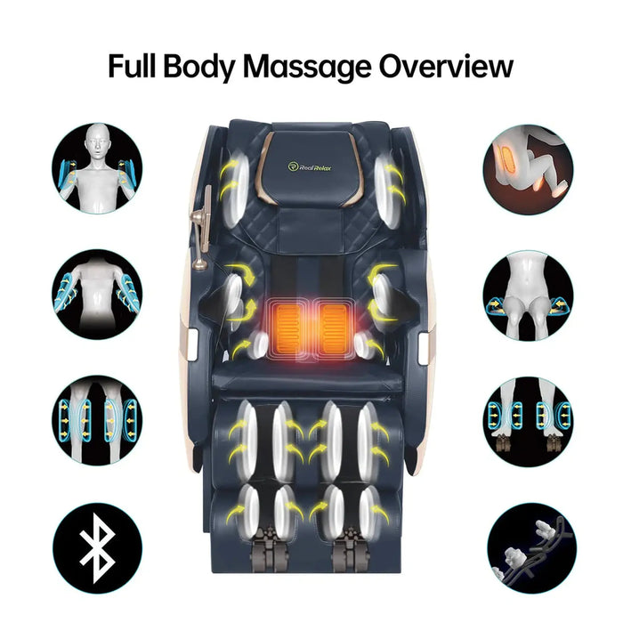 Real Relax Favor-03 Massage Chair Blue