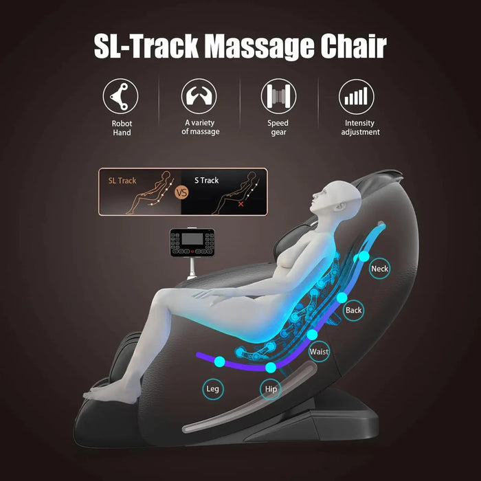 Real Relax Favor-06 Massage Chair Black