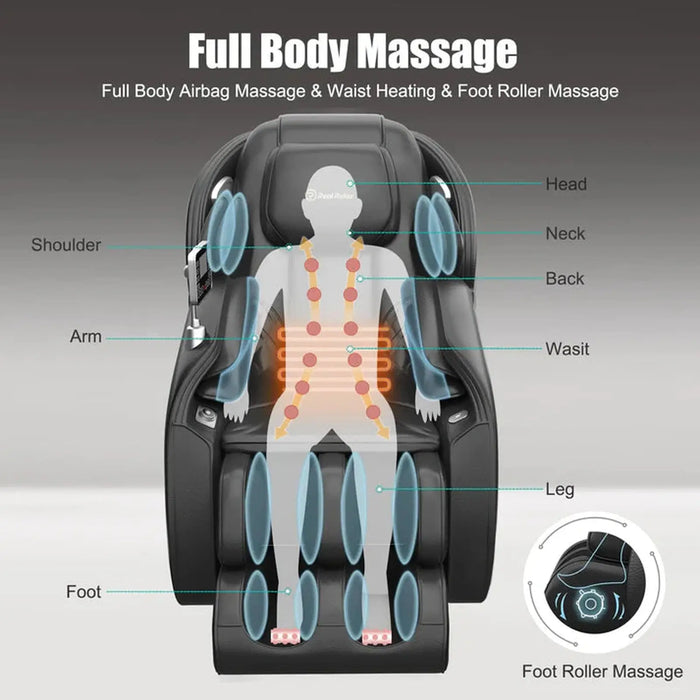 Real Relax Favor-06 Massage Chair Black