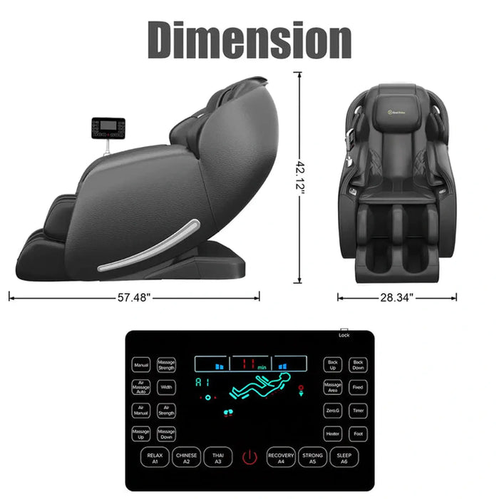 Real Relax Favor-06 Massage Chair Black