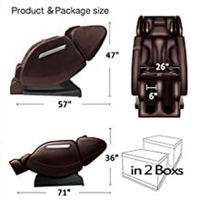 Real Relax MM350 Massage Chair Brown