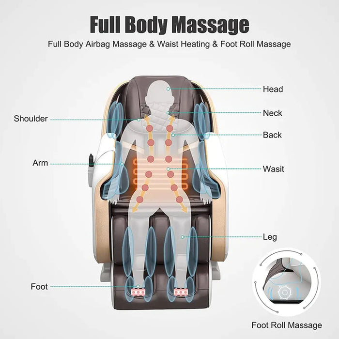 Real Relax PS3100 Massage Chair Brown