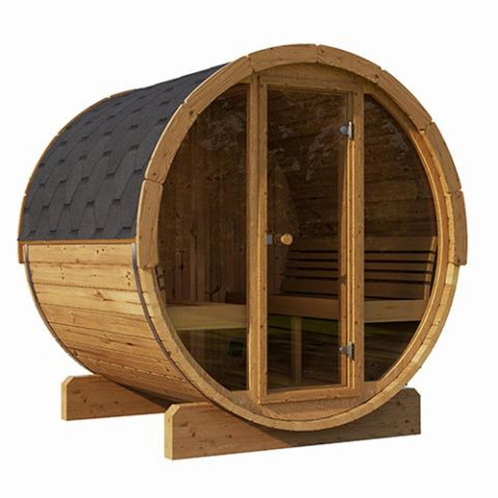 SaunaLife E7G: The Sauna Barrel with a Transparent Frontage