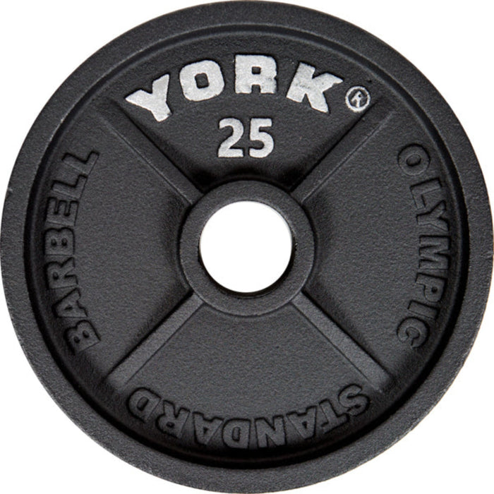 York Barbell 25 lbs. Global Iron Olympic Plate by York Barbell