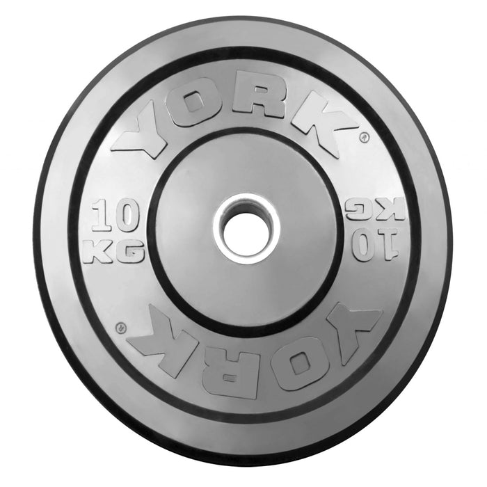 York barbell YORK USA's 10 kg Black Training Bumper by York Barbell