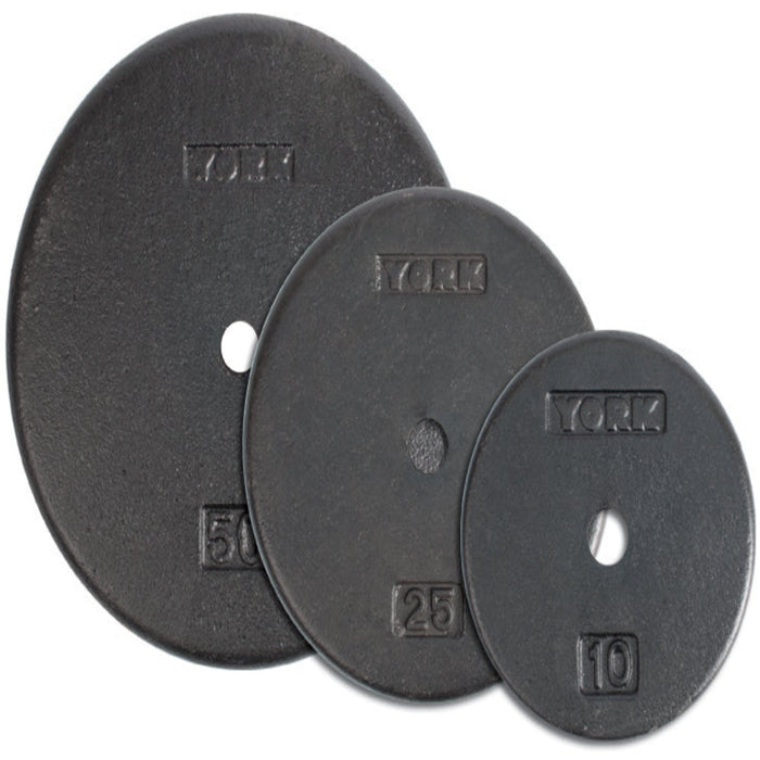 York Barbell 7.5 lbs. of Power in York Barbell's 1" Standard Flat Pro Cast Iron Plate