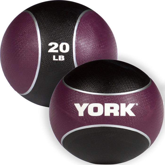 York Barbell Unveiling the York Barbell 20lb. Dual-Tone Medicinal Rubber Sphere