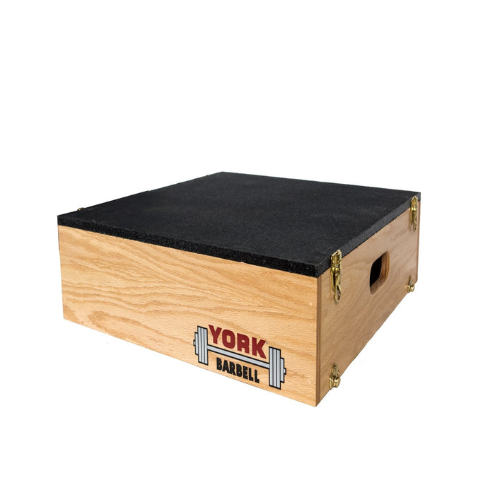 York Barbell's Stackable Plyo/Step-Up Box – 24 Inches by 24 Inches by 6 Inches