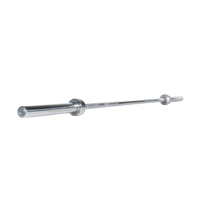 York Barbell 7-Foot North American Chrome Bar with a 2000 lb Test and 32 mm Strength