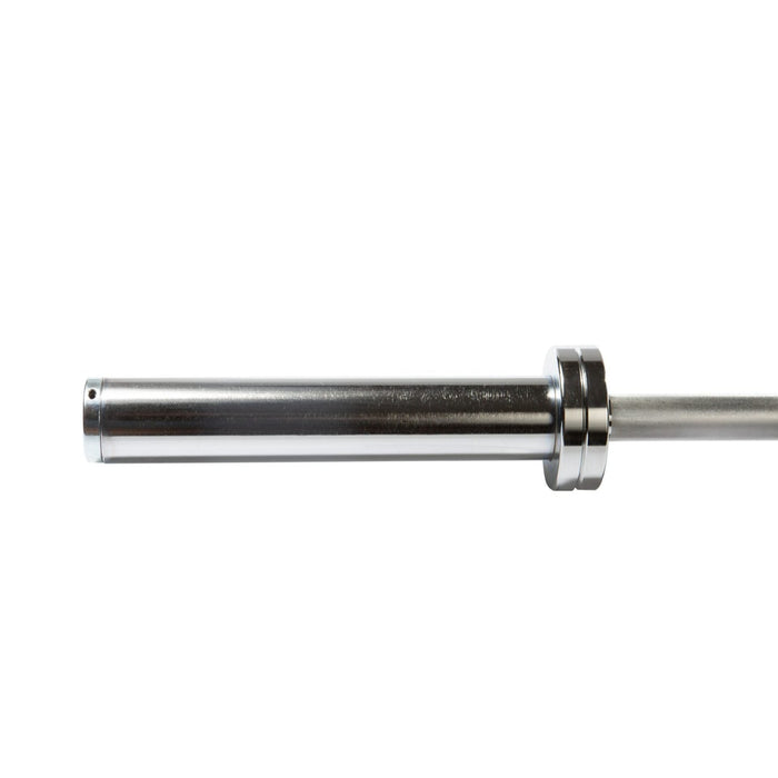 York Barbell 7-Foot North American Chrome Bar with a 2000 lb Test and 32 mm Strength