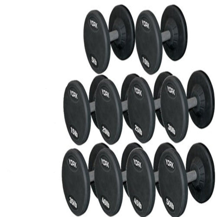 York Barbell's Dynamic Fitness Ally, Ranging from 5 to 50 Pounds