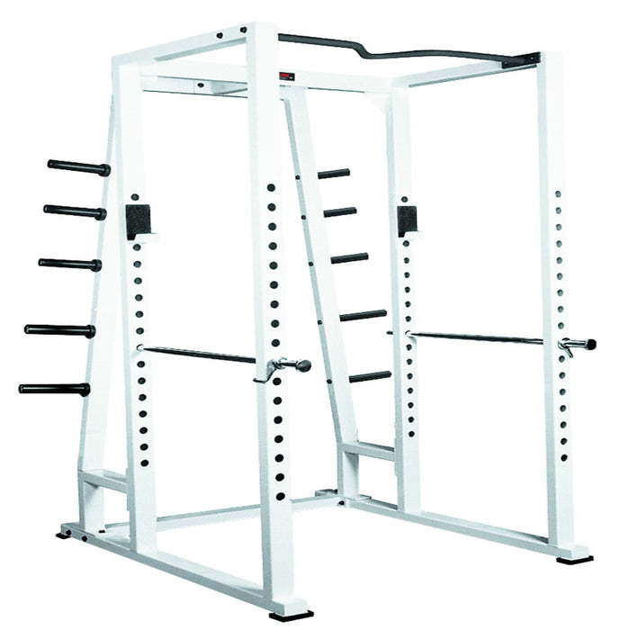 York Barbell ST Power Rack with Integrated Weight Storage