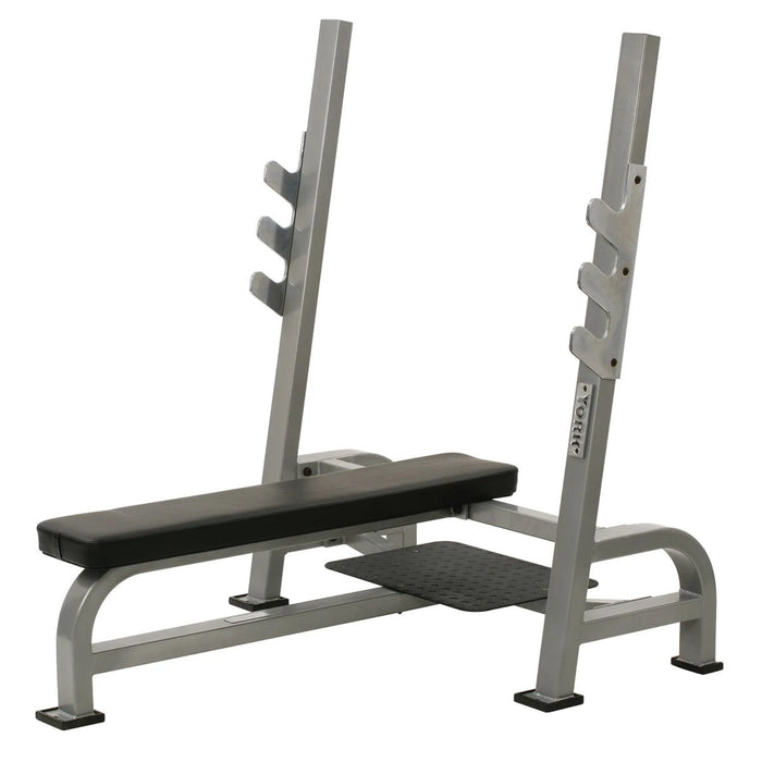 York Barbell ST Olympic Flat Bench with Gun Racks