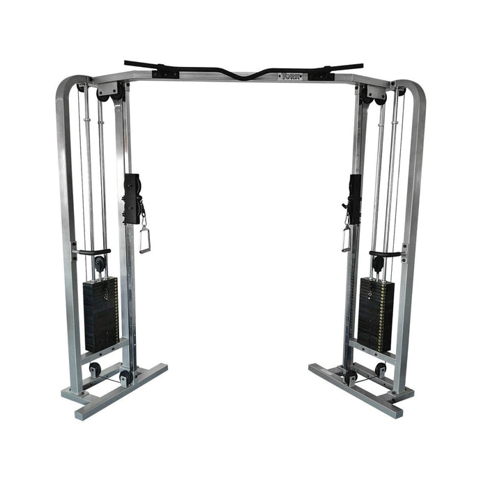 York Barbell Twin 200 lb Weight Stacks on the York Barbell ST Functional Cable Crossover