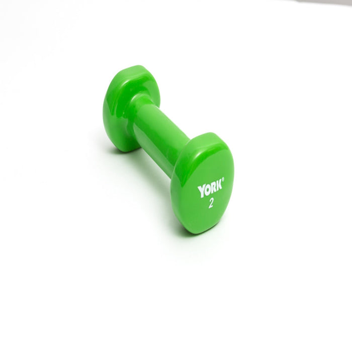 York Barbell 2 lb Vinyl Fitbell by York Barbell