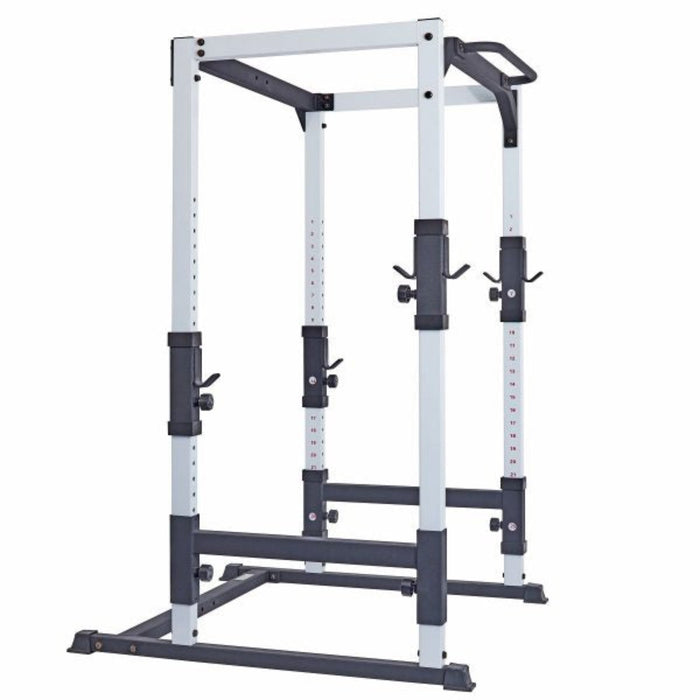 York Barbell's FTS Power Cage in Elegant White