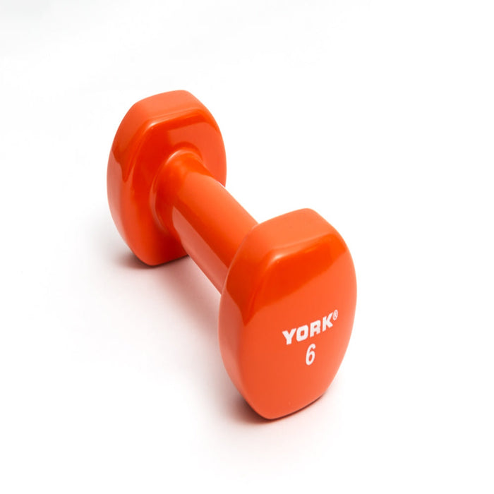 York Barbell 6 lb Vinyl Fitbell by York Barbell