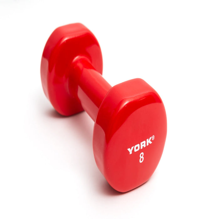 York Barbell Embrace Fitness with the 8 lb Vinyl Fitbell from York Barbell